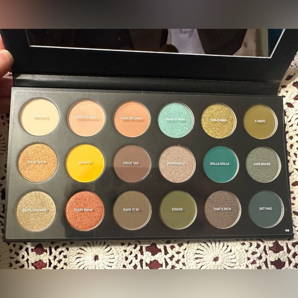 Morphe Cosmetics 18B Makin Bank Artistry Eye Shadow Palette Green Jewel Tones - Picture 3 of 6